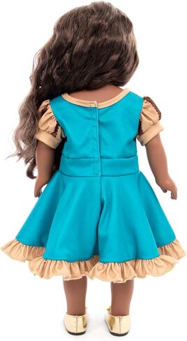 Little Adventures Twirl Princess Doll Dress - Doll Not Included - Machine Washable Child Pretend Play and Party Doll Clothes with No Glitter (Medieval Twirl) in Saudi Arabia