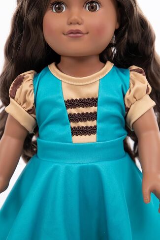 Little Adventures Twirl Princess Doll Dress - Doll Not Included - Machine Washable Child Pretend Play and Party Doll Clothes with No Glitter (Medieval Twirl) in Saudi Arabia