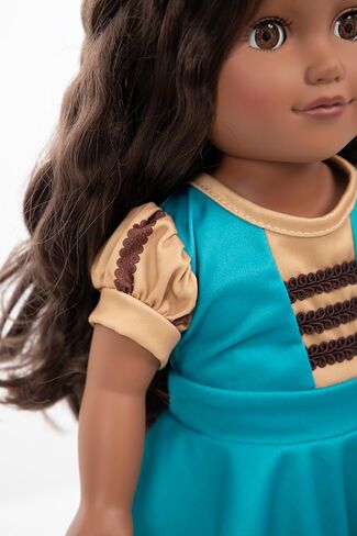 Little Adventures Twirl Princess Doll Dress - Doll Not Included - Machine Washable Child Pretend Play and Party Doll Clothes with No Glitter (Medieval Twirl) in Saudi Arabia