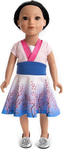 Little Adventures Twirl Princess Doll Dress - Doll Not Included - Machine Washable Child Pretend Play and Party Doll Clothes with No Glitter (Medieval Twirl) in Saudi Arabia