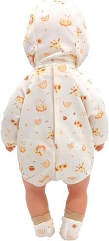 AISITE 14 inch Doll Clothes - 2 Sets Cartoon Printed Jumpsuits for 14-16 inch Baby Doll Boy and Girl in Saudi Arabia