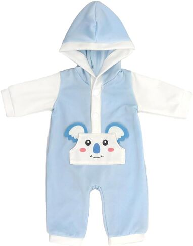 AISITE 14 inch Doll Clothes - 2 Sets Cartoon Printed Jumpsuits for 14-16 inch Baby Doll Boy and Girl in Saudi Arabia