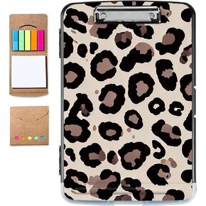 Clipboard with Storage Featuring Mushroom Owl Left-Right Flip Open Design Comprehensive Storage Solution for Office Essentials – Ideal for Nursing and Professional Use, 9.5x14.2 in
