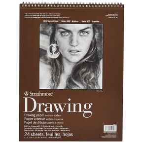 Strathmore Medium Drawing Spiral Paper Pad 11"X14"-24 Sheets -400500