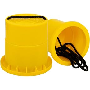 GISCO Balancing Bucket Stilts 1 Pair Thickened Plastic Walking Stilts Balance Bucket Stilts Toy with Adjustable Rope Gifts for Balance Coordination Party Game Birthday (Blue)