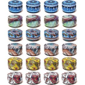 Phinicco Candle Tins for Candle Making Empty Candle Jars with Lids Candle Jars for Making Candles Jars for Candle Making Candle Making Jars Candle Containers for Making Candles (24 PCS