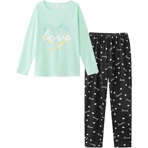HONG HUI Women Pajamas Set Soft Christmas Pjs Holiday Loungewear Set Long Sleeve Top With Pants,S-3XL in Saudi Arabia