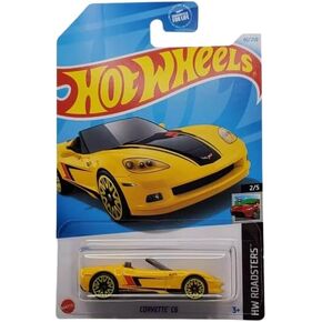 Hot Wheels Corvette C6 Yellow HW Roadsters 2/5, 1:64 Scale Die-Cast Car