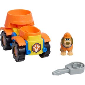 Just Play Disney Junior Pupstruction Tank’s Dump Truck 3-Piece Figure and Vehicle Set, Orange, Dog, Kids Toys for Ages 3 Up