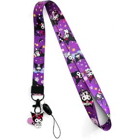 Cinnamorol Lanyard for Keys,Cinnamorol Lanyards for ID Holder,Lanyard for Women and Man,Cute Lanyard,Kawaii Lanyard,Anime Lanyard,Blue and Pink Lanyard