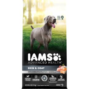 IAMS Advanced Health Skin & Coat Chicken and Salmon Recipe Adult Dry Dog Food, 27 lb. Bag