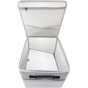 Upgraded 5200°F Fireproof Document File Organizer Box, Fireproof Storage Filing Cabinet Box with Lock, Portable Office Safe Box for Hanging Letter/Legal Folder 16.1 x 12.9 x 11in in Kuwait