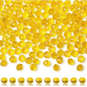 ZHIYUXI 400pcs Crystal Beads Clear Glass Beads for Jewelry Making 6mm White Beads Suncatcher Beads Angel Aura Quartz Assortment Bulk Beads for Bracelets Arts and Crafts
