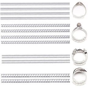 6 Pack Supertina Ring Size Adjuster for Loose Ring Clear Silicone Ring Guard for Women Men Four Different Size