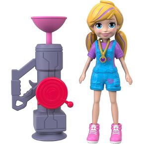 Polly Pocket Active Pose Doll, Zipline Polly