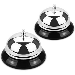 EMDMAK Call Bell, Service Bell for The Porter Kitchen Restaurant Bar Classic Concierge Hotel (3.35 Inch Diameter) (Yellow)