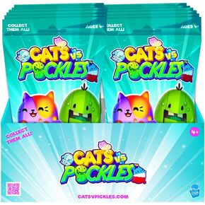 Cats vs Pickles Mystery Bags - 12pack -Teal Assortment D Set (Characters Will Vary)
