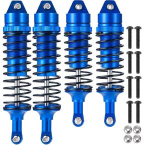All Metal Shocks Front Rear Oil Shocks Absorber for Tra-xxas Slash 2WD Rustler 4X4 VXL Hoss Stampede Bandit Nitro Shock Absorber Damper Set 1/10 RC Upgrades Parts Replace