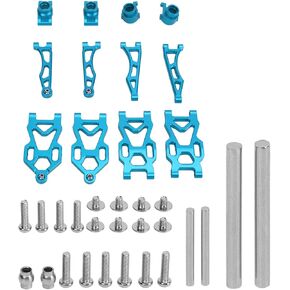 RC Upgrade Spare Parts,Include Aluminum Alloy RC Upper Lower Suspension Arms Swing Arm Kit for SCY16101PRO 16102 1/16 Remote Control Car (Blue)