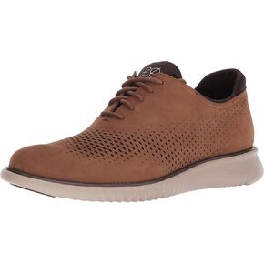 Cole Haan mens 2.zerogrand Laser Wingtip Lined Oxford, British Tan/Java, 7.5 Wide US