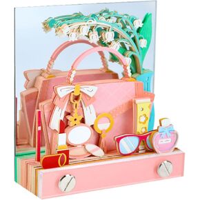 3D Memo Pad Magic Castle with Light, Rip Away Paper Carving Art Notepad, Non-Sticky DIY Note Pad Cubes Note Cards Stickers Post Notes for Office/Home, Creative Gift