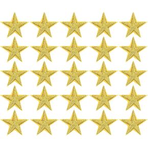 Morcheiong 100 Pcs Star Iron on Patches White 3cm Small Sew Embroidered Iron on Star Patches Bulk Appliques for Clothes Hats DIY Jeans Jackets Backpacks Embellishments in Saudi Arabia