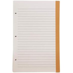 Coffee and Bible Time, A5 Lined Paper Refill Pack for Coffee & Bible Time Prayer Journal Binder, 40 Double Sided Refill Pages, 3 Hole Punched, Orange Border, Bible Journaling Supplies