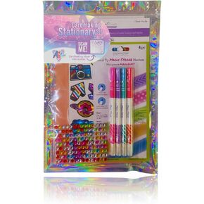 Card Making Kit for Kids - Stationary Set for Girls Foil Art for Girls 8-10 Card Making Kit for Adults with Fun Foil Stickers Foil Fun Art Kit for Kids Pen Pal Kit Stationary for Girls Unicorn Gifts