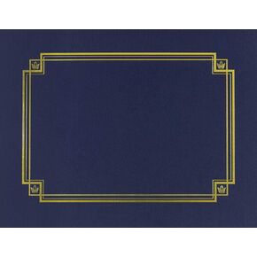Great Papers! Navy Linen Certificate Cover, 12"x 9.375", 3 Count (938903)