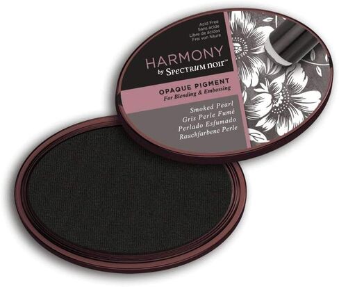 Harmony Opaque Pigment Water-Based Colored Ink Pad - Slow Drying with A Rich Consistency - Perfect Ink Pads for Stamping, Blending & Heat Set Embossing - Acid Free - by Spectrum Noir (Jet Black) in Saudi Arabia