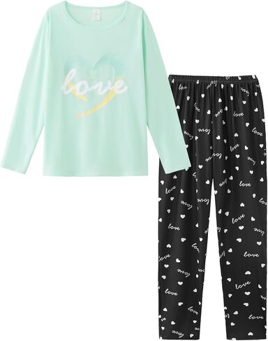 HONG HUI Women Pajamas Set Soft Christmas Pjs Holiday Loungewear Set Long Sleeve Top With Pants,S-3XL in Saudi Arabia