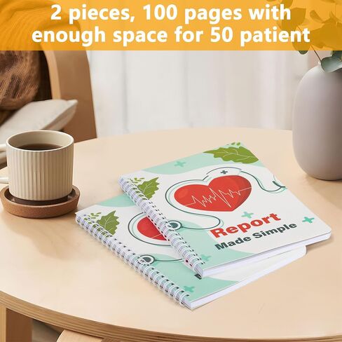 2Pcs Nurse report sheet notebook Nurse essentials notebooks Nursing handoff report notebook for Organizing notes Giving report Nurse appreciation gifts Student clinical supplies 8.27 x 5.9inch in Saudi Arabia