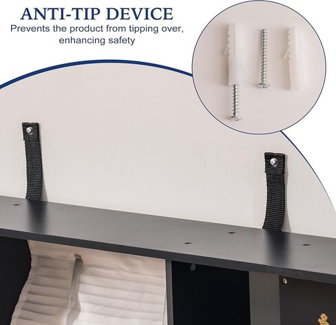 مطبخ لعب للأطفال من روبود، مجموعة مطبخ لعب خشبية مع الكثير من ميزات اللعب الواقعية، لعبة مطبخ مع صانع ثلج، ماكينة صنع القهوة، فرن، خزانة، ميكروويف، أواني، هدية للأعمار من 3 سنوات فما فوق، باللون الأبيض in Kuwait