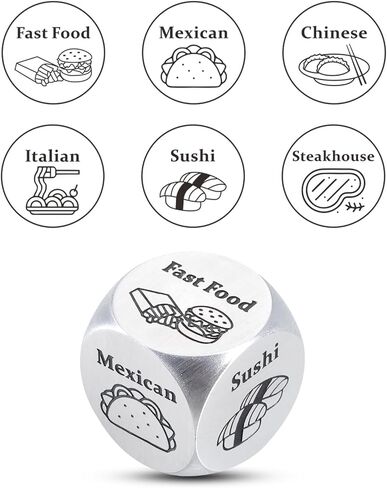 Funny Wired Gifts Anniversary Valentines Day Gifts for Him Her Date Night Ideas for Couples Boyfriend Girlfriend 11th Anniversary Steel Gifts for Husband Wife Food Decider Christmas Birthday Gifts in Saudi Arabia
