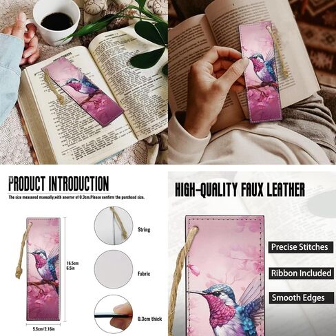 Hummingbird Cherry Blossom Bible Covers Carrying Case for Women Waterproof Faux Leather Large Church Bag with Durable Handle and Bookmarks in Saudi Arabia