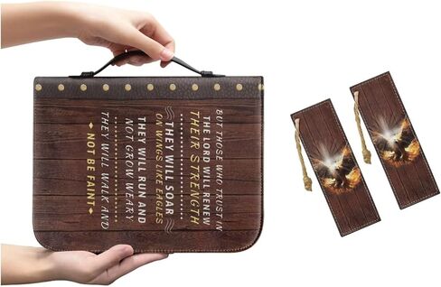 Hummingbird Cherry Blossom Bible Covers Carrying Case for Women Waterproof Faux Leather Large Church Bag with Durable Handle and Bookmarks in Saudi Arabia