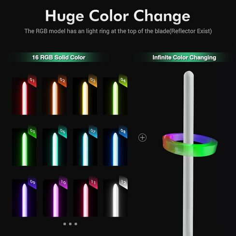 DAMIENSABER 2 Pack Light Saber, 1 Pcs Xenopixel V2 34 Sound Saber and 1 Pcs RGB 9 Sound Font Saber, Smooth Swing Infinite Color Changing Light Sabers for Adults, Metal Hilt Heavy Dueling Light Saber in Saudi Arabia