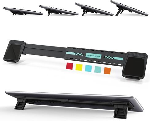 HONKID Computer Keyboard Stand for Desktop,Adjustable Keyboard Riser for Apple Magic Keyboard and Flat-Back Keyboards Only, Ergonomic Office Desk Accessories in Saudi Arabia