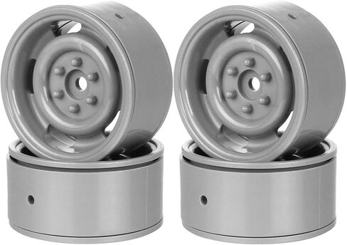 Plastic 1.9 Inch Beadlock Wheel Rim for SCX10 TRX4 VS4-10 Gen8 Tamiya CC01 D90 D110 1:10 RC Crawler Car (Black) in Saudi Arabia
