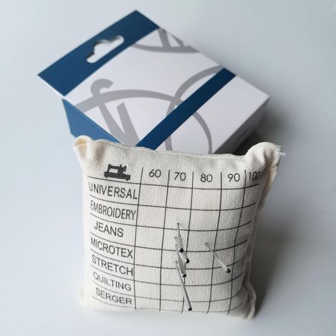 HONEYSEW Needle Sorting Pincushion – Sewing Pin Holder Pin Cushion Organizes Sewing Machine Needles for Fast, Easy Identification – Sorts 5 Sizes and 7 Types of Universal and Embroidery Needles in Saudi Arabia
