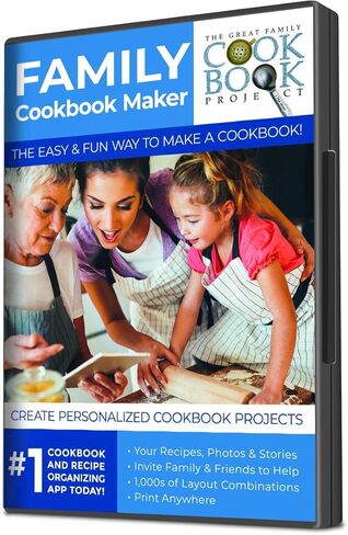 Personalized Cookbook Making Kit Including 10 Printed Cookbook - Fun, Convenient and Easy to Use. Makes a Great Gift! in Saudi Arabia