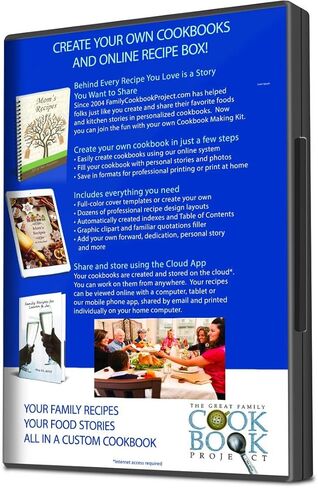 Personalized Cookbook Making Kit Including 10 Printed Cookbook - Fun, Convenient and Easy to Use. Makes a Great Gift! in Saudi Arabia