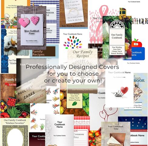 Personalized Cookbook Making Kit Including 10 Printed Cookbook - Fun, Convenient and Easy to Use. Makes a Great Gift! in Saudi Arabia