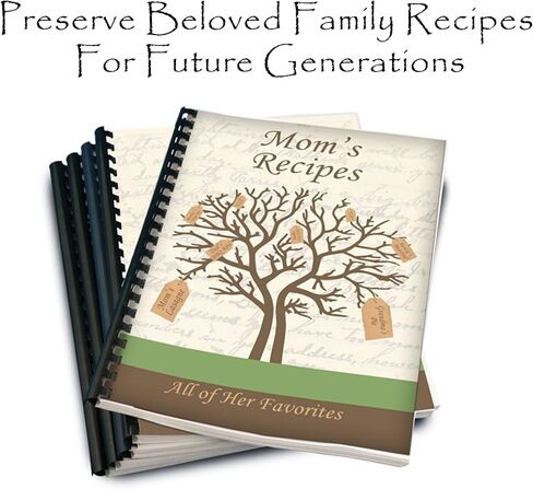Personalized Cookbook Making Kit Including 10 Printed Cookbook - Fun, Convenient and Easy to Use. Makes a Great Gift! in Saudi Arabia