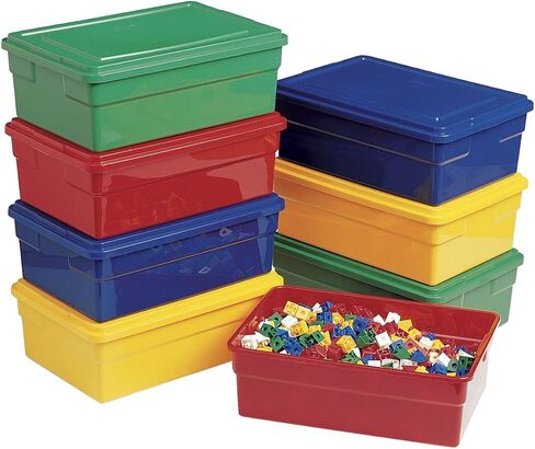 Childcraft Storage Box with Lid - 16 x 11 x 6 inches - Red in Saudi Arabia