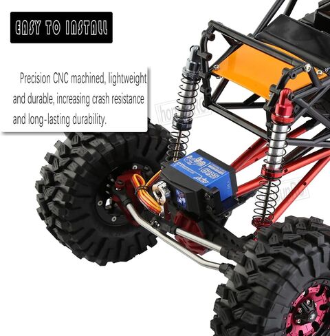 130mm RC Shocks Absorber Upgrades for 1/10 RC Hobby Cars,7075 Aluminum Full Metal Front Rear Shocks Absorber Damper,4PCS Red in Saudi Arabia