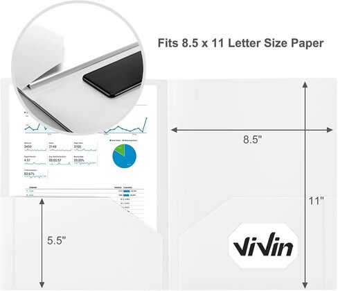 ViVin Sturdy 2 Pocket Folders, 12-Pack Plastic Folders with Pockets, 8.5 * 11 Poly Folder, Letter Size, for Kids, Students & Officer (Green) in Saudi Arabia
