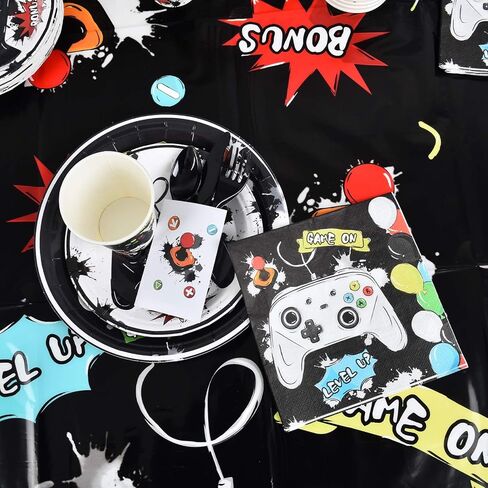 WERNNSAI Dinosaur Party Supplies Set - 137 PCS Watercolor Dinosaur Birthday Party Decoration for Girls Party Banners Balloons Plates Cups Napkins Tablecloth Cutlery Bags Tableware Set Serves 16 Guests in Kuwait