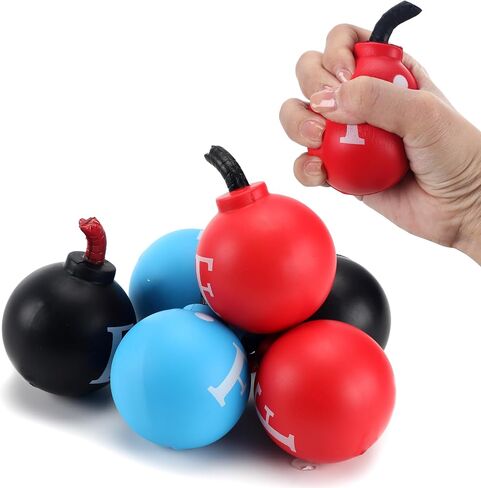 6 Pcs F Bomb Stress Ball 2.5" Funny Stress Balls for Adults Funny Gag Gift Bulk Novelty Stress Relief Balls for Adults Coworkers Party Favors in Kuwait