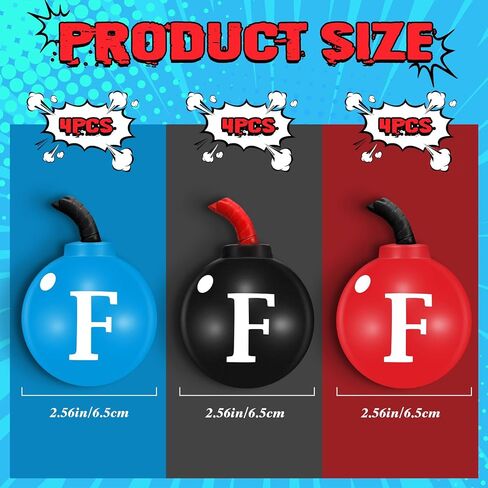 6 Pcs F Bomb Stress Ball 2.5" Funny Stress Balls for Adults Funny Gag Gift Bulk Novelty Stress Relief Balls for Adults Coworkers Party Favors in Kuwait